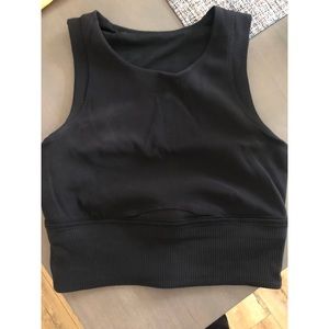 Lululemon crop top bra, black 6
